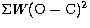 $\Sigma W({\rm O}-{\rm
C})^2$