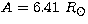 $A=6.41\ R_\odot$