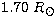 $1.70\ R_\odot$