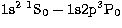 $\rm 1s^2~^1S_0-1s2p^3P_0$