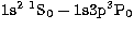 $\rm 1s^2~^1S_0 -
1s3p ^3P_0$