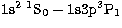 $\rm 1s^2~^1S_0 -
1s3p ^3P_1$
