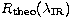 $R_{\rm theo}(\lambda_{\rm IR})$