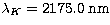 $\lambda_{K}=2175.0\;{\rm nm}$
