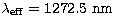 $\lambda_{\rm eff}=1272.5~{\rm nm}$