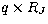 $q \times R_{J}$