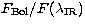 $F_{\rm Bol}/F(\lambda_{\rm IR})$