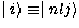 $\mid i\rangle
\equiv \mid nlj\rangle $