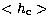 $<h_{\rm c}\gt$