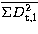 $\overline{\Sigma D_{\rm t,l}^{2}}$