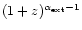 $(1+z)^{\alpha_{\rm ext}-1}$
