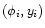 $(\phi _i, y_i)$