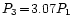 $P_3\!=\!3.07P_1$