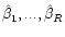 $\hat \beta_1,...,\hat \beta_R$