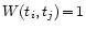 $W(t_i, t_j)\!=\!1$