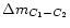 ${\Delta}m_{C_1-C_2}$
