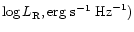 $\log L_{\rm R},{\rm erg}~{\rm s}^{-1}~{\rm Hz}^{-1})$