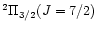 $^2\Pi _{3/2}(J=7/2)$