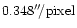 $\rm0.348''\!/pixel$