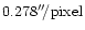$\rm0.278''\!/pixel$