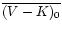 $\overline{(V-K)_{0}}$