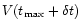 $V(t_{{\rm max}}+\delta t)$