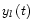 $y_l\left(t\right)$
