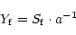 \begin{displaymath}Y_{\rm f} = S_{\rm f} \cdot a^{-1}
\end{displaymath}