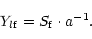\begin{displaymath}Y_{l{\rm f}} = S_{\rm f} \cdot a^{-1}.
\end{displaymath}
