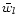 $\bar{w}_l$