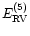 $E^{(5)}_{\rm RV}$