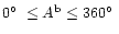 $0\hbox{$^\circ$ }\leq A^{\rm b} \leq 360\hbox{$^\circ$ }$