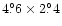 $4{{\rlap.}{^{\circ}}}6 \times 2{{\rlap.}{^{\circ}}}4$