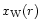 $x_{\rm W}(r)$