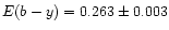 $E(b-y)=0.263\pm0.003$