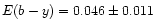 $E(b-y)=0.046\pm0.011$