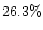 $26.3\%$