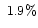 $~1.9\%$