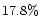 $17.8\%$