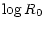 $\displaystyle \log R_0$