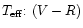 $T_{{\rm eff}}{:}~(V-R)$