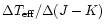$\Delta T_{{\rm eff}}/\Delta (J-K)$