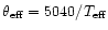 $\theta_{{\rm eff}}=5040/T_{{\rm eff}}$