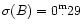 ${ \sigma(B)=0{}^{\rm m}\!\!\!.\,29}$