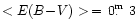 ${ <E(B\!-\!V)>\,=\,0\hbox{$.\!\!^{\rm m}$ }3}$