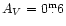 ${A_V=0{}^{\rm m}\!\!\!.\,6}$