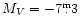 ${ M_V=-7{}^{\rm m}\!\!\!.\,3}$