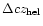 $\Delta cz_{\rm hel}$