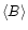 $\langle B \rangle$