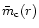 $\bar{m}_{\rm c}(r)$